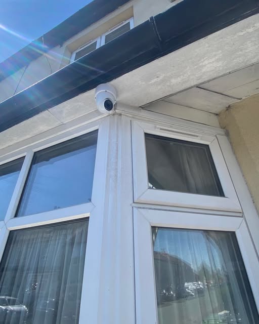 4K Security turret camera installation photo from Instagram