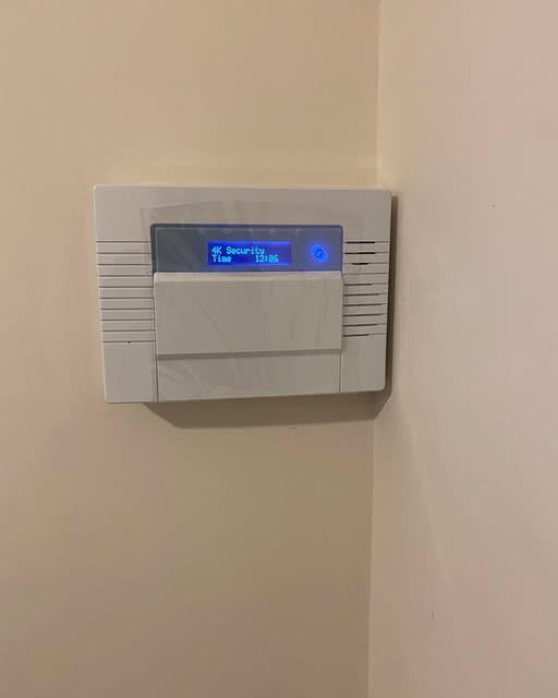 4K Security intruder alarm panel installation photo from Instagram